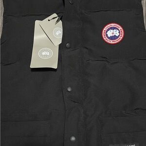 Canada Goose Black Puffer Jacket with Arctic Program Patch